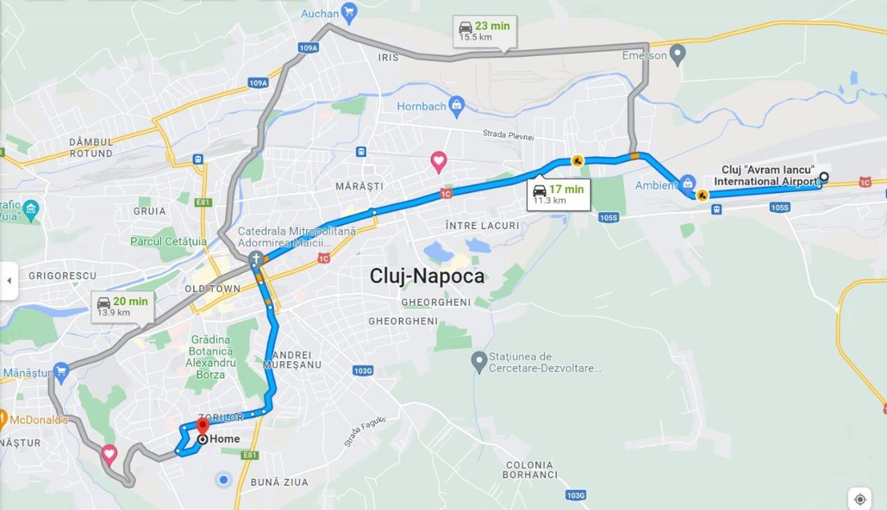 Cosy One Bedroom Flat With Free Parking & Wifi Cluj Napoca Bagian luar foto